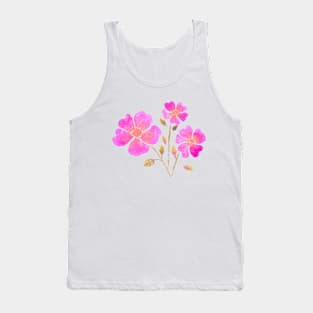 Wild Roses in Hot Pink Tank Top